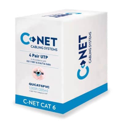 CNET CAT6 Unscreened PVC Twisted Pair QUCAT6PVC